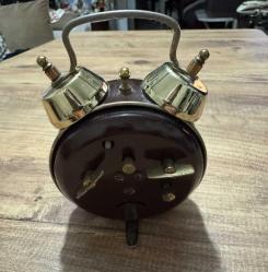 Antika Klasik Kurmalı Masa Saati - Retro Tasarım Çalışır durumda