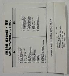 Adnan Varveren ve Grubu - Nişan Gecesi 88 Kartonet