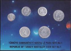 Türkiye Cumhuriyeti Nostalji Tedavül Para Seti