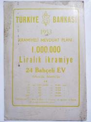 İhap HULUSİ çizim, kumbara reklamlı İş Bankası, defter