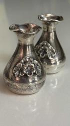 900 AYAR GÜMÜŞ ÇİFT DÖNEM ESKİ VAZO