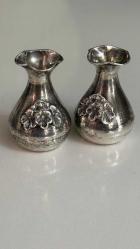 900 AYAR GÜMÜŞ ÇİFT DÖNEM ESKİ VAZO