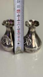 900 AYAR GÜMÜŞ ÇİFT DÖNEM ESKİ VAZO