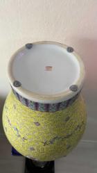 19 YÜZYIL KIRMIZI DAMGALI ÇİN VAZOSU