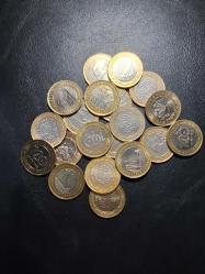 20 ADET MADENİ 1 TÜRK LİRA HATIRA PARALARI ÇÇT/ÇA ( ÇOĞUNLUK ) TCM 3638