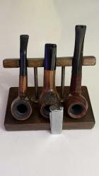 Ahşap Pipo Seti ve Çakmak