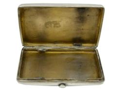 Rus Yapımı Savatlı 84 Damgalı Gümüş Tütün Tabakası AOB1064