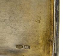 Rus Yapımı Savatlı 84 Damgalı Gümüş Tütün Tabakası AOB1064