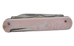 Pembe Sap 6 Fonksiyonlu Eski Cep Çakısı AOB1179