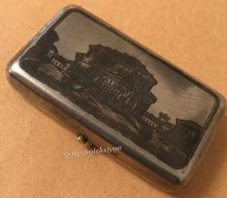 84 Damgalı Rus Savatlı Gümüş Tütün Tabakası AOB121