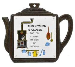 Pirinç Çerçeveli Seramik Dekoratif Yazılar AOB1287