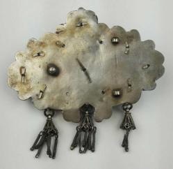 Osmanlı Mineli Telkari İşçilikli Gümüş Kemer Tokası AOB135