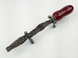 Osmanlı Sıkma Kehribar Ermeni Usta Telkari Gümüş Sigara Ağızlığı AOB150