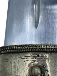 Eski Pirinç Tepsi ve Bardak Takımı AOB1946