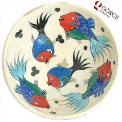 El İşi Nakış Çini Kase AOB451