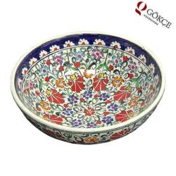 Eski Usta İşi Kütahya Çini Kase AOB452