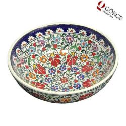 Eski Usta İşi Kütahya Çini Kase AOB452