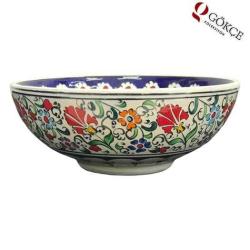 Eski Usta İşi Kütahya Çini Kase AOB452