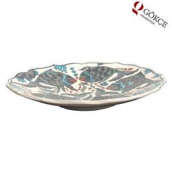 Kütahya El İşi Çini Duvar Tabağı AOB471