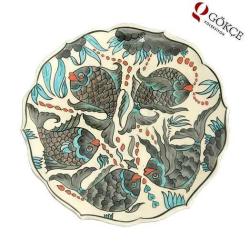 Kütahya El İşi Çini Duvar Tabağı AOB471