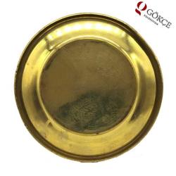 Osmanlı Tuğrası Desenli Çelik Duvar Tabağı AOB559