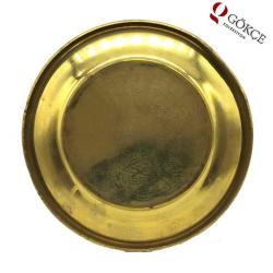 Osmanlı Tuğrası Desenli Çelik Duvar Tabağı AOB559