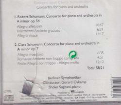 Robert And Clara Schumann - Concertos For Piano And Orchestra (Sıfır Ürün) CD Müzik CD865