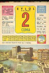 2 Eylül 1983 Takvim Yaprağı - Doğum Günü Hediyesi EFM(N)10022