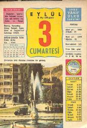 3 Eylül 1983 Takvim Yaprağı - Doğum Günü Hediyesi EFM(N)10023