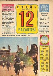 12 Eylül 1983 Takvim Yaprağı - Doğum Günü Hediyesi EFM(N)10032