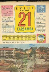 21 Eylül 1983 Takvim Yaprağı - Doğum Günü Hediyesi EFM(N)10041