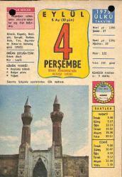 4 Eylül 1975 Takvim Yaprağı - Doğum Günü Hediyesi EFM(N)10401
