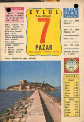7 Eylül 1975 Takvim Yaprağı - Doğum Günü Hediyesi EFM(N)10404
