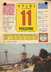 11 Eylül 1975 Takvim Yaprağı - Doğum Günü Hediyesi EFM(N)10408