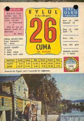 26 Eylül 1975 Takvim Yaprağı - Doğum Günü Hediyesi EFM(N)10422