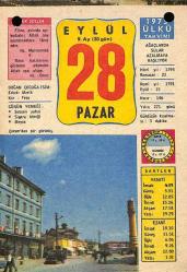 28 Eylül 1975 Takvim Yaprağı - Doğum Günü Hediyesi EFM(N)10424