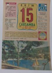 15 Ekim 1980 Takvim Yaprağı - Doğum Günü Hediyesi EFM(N)6973