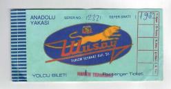 Ulusoy Turizim Seyahat Koll. Şti. Otobüsleri Anadolu Yakası Yolcu Bileti EFM1241