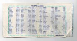 Ulusoy Turizim Seyahat Koll. Şti. Otobüsleri Anadolu Yakası Yolcu Bileti EFM1241