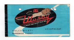 Ulusoy Turizim Seyahat Koll. Şti. Otobüsleri Yolcu Bileti EFM1251