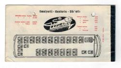 Ulusoy Turizim Seyahat Koll. Şti. Otobüsleri Yolcu Bileti EFM1255