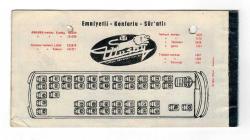 Ulusoy Turizim Seyahat Koll. Şti. Otobüsleri Yolcu Bileti EFM1255