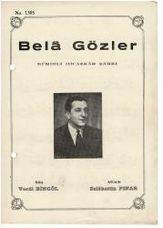 Kurdili Hicazkar Şarkı - Bela Gözler Nota Kitapçığı EFM1964