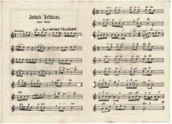 Rast Yünük Semai - Hafız Post Nota Kitapçığı ( Dergiden Kesme) EFM1968