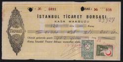 İstanbul Ticaret Borsası 1962 Yılı Kasa Makbuzu EFM430