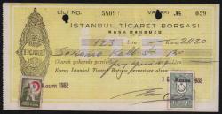 İstanbul Ticaret Borsası 1962 Yılı Kasa Makbuzu EFM433