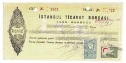 İstanbul Ticaret Borsası 1963 Yılı Kasa Makbuzu EFM436