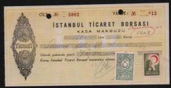 İstanbul Ticaret Borsası 1963 Yılı Kasa Makbuzu EFM449
