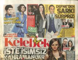 Efemera - Hürriyet Gazetesi Kelebek Eki 26 Mart 2017 - Defne Samyeli , Yıllar Sonra Behzat Gerçeker İle Çalışmaya Başladı GZ100022 - kitantik - kitaLog