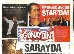 Sabah Gazetesi Günaydın Eki 9 Eylül 2012 - Deniz Özcan Setlere Döndü , Osmanlının Robin Hoodu GZ100567